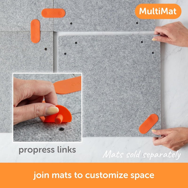 Oliso MultiMat Wool Pressing Pad – 100% New Zealand Wool, 14" x 14", ½" Thick – Ideal for Quilting, Sewing & Crafting - Image 4